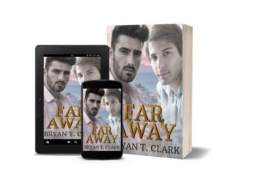 Far Away covers on tablets, smart phone and paperback